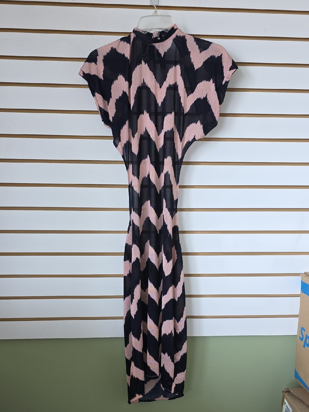 Backless Chevron Dress
